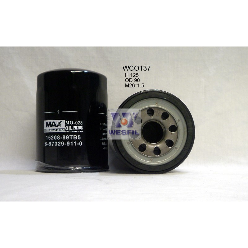 Wesfil Oil Filter WCO137NM