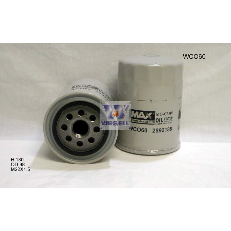 Wesfil Oil Filter WCO60NM
