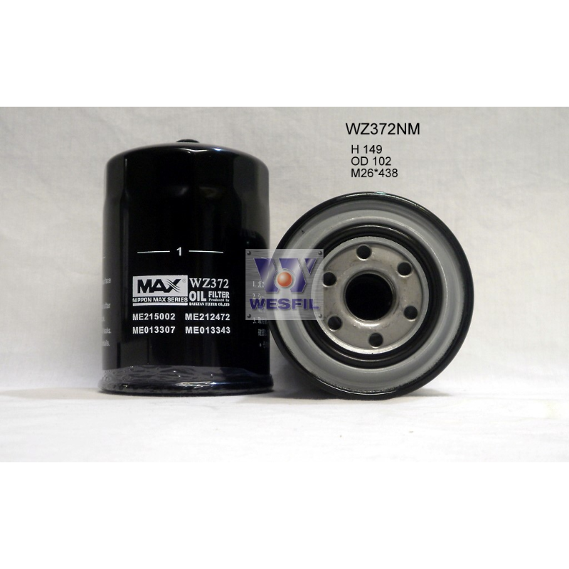 Wesfil Oil Filter WZ372NM