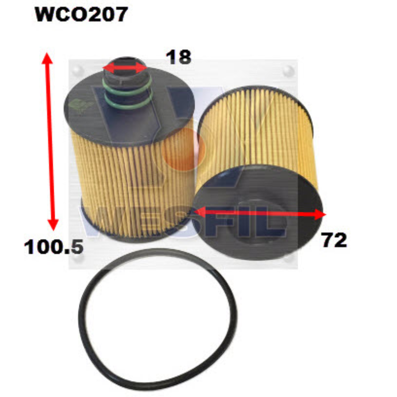 Wesfil Oil Filter WCO207