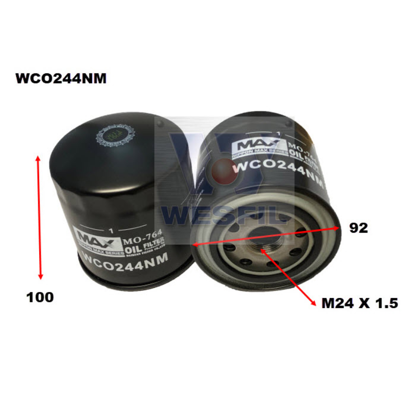 Wesfil Oil Filter WCO244NM