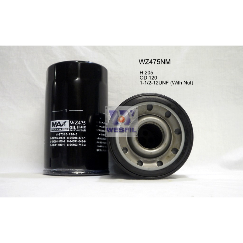 Wesfil Oil Filter WZ475NM