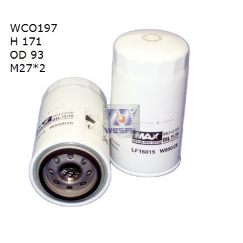 Wesfil Oil Filter WCO197NM