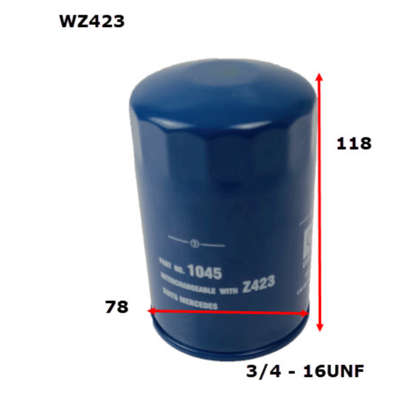 Wesfil Oil Filter WZ423