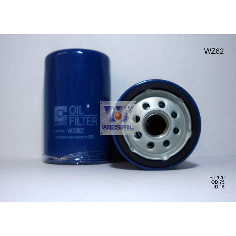 Wesfil Oil Filter WZ62