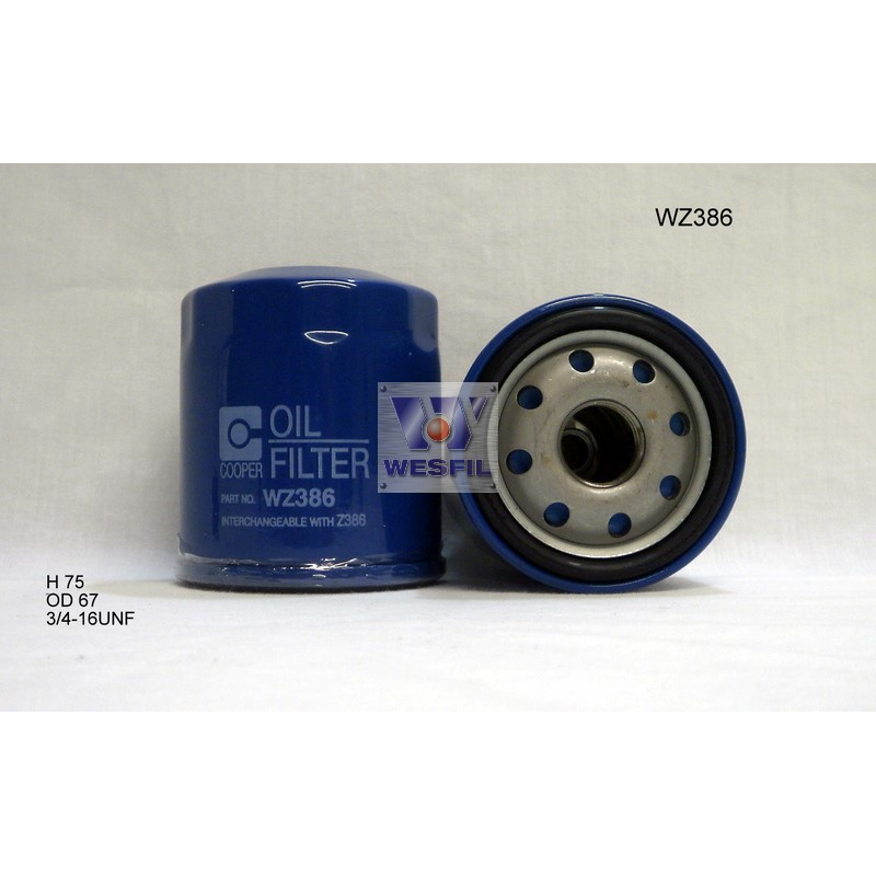 Wesfil Oil Filter WZ386