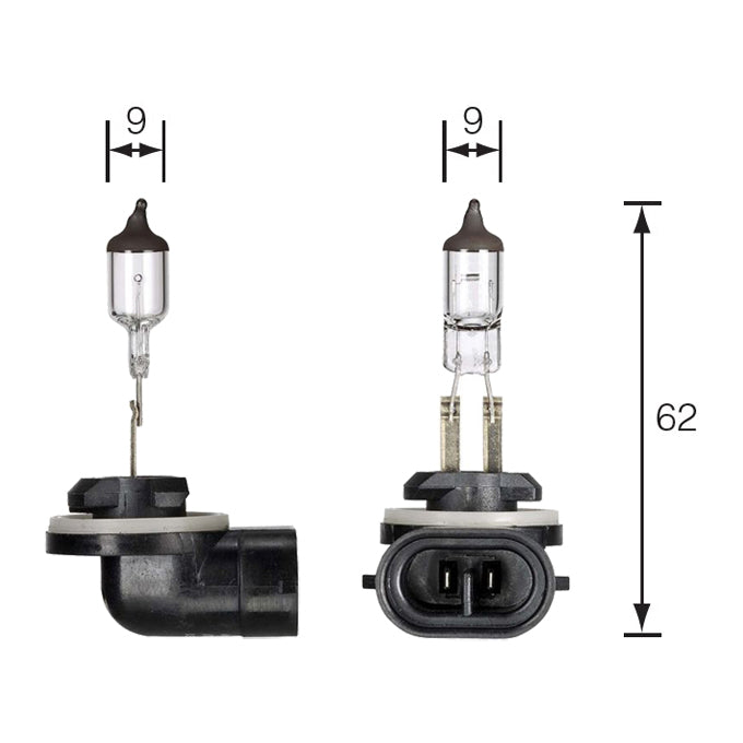 Narva 12V H27W/2 27W PGJ13 Halogen Headlight Globe 48042BL