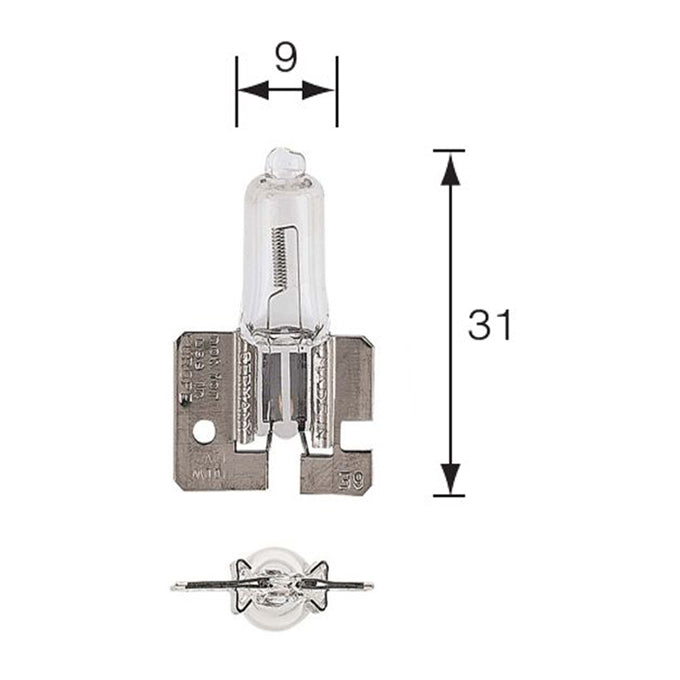 Narva 12V H2 55W x511 Halogen Headlight Globe 48420BL