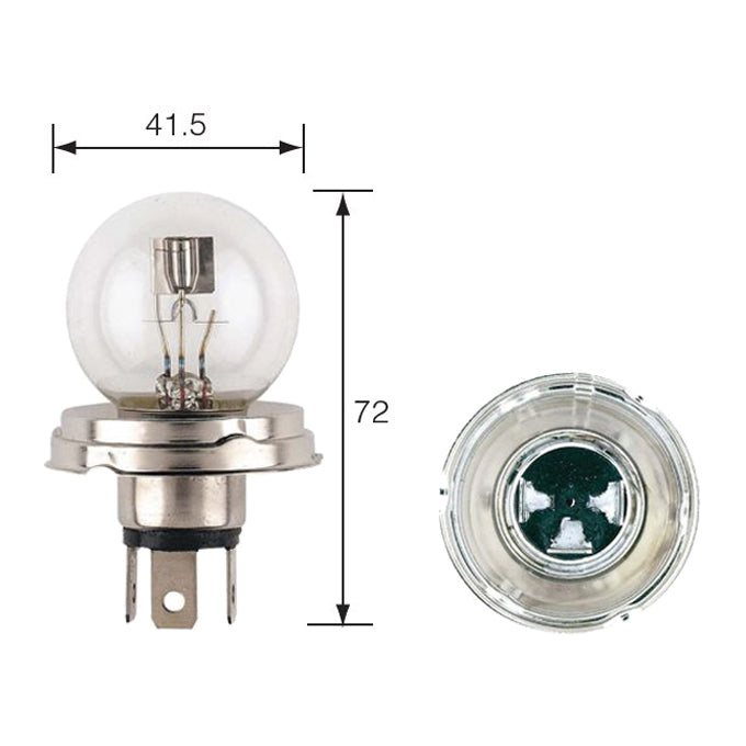 Narva 12V 45/40W P45t-41 Asymmetrical Headlamp Globe 49211