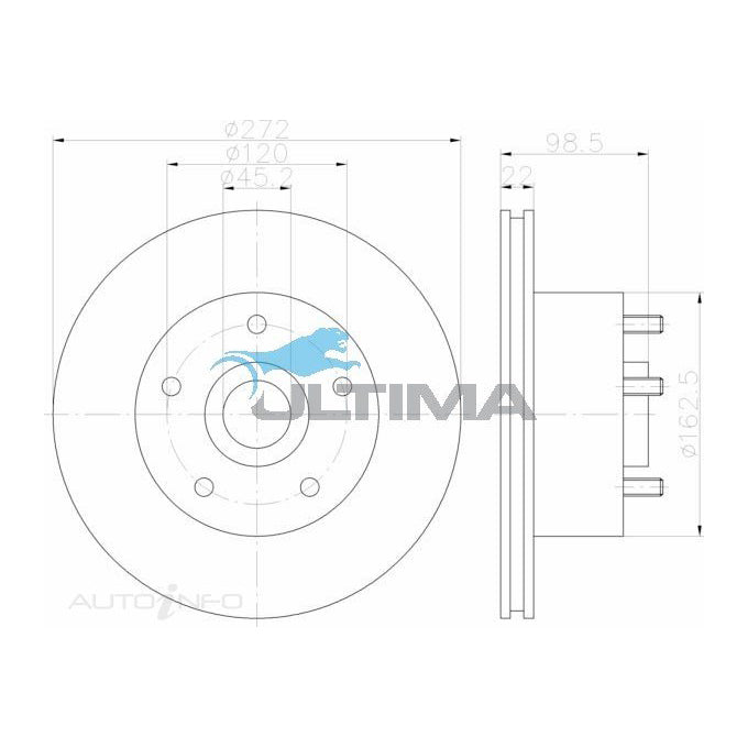 Ultima Disc Brake Rotor AAP025
