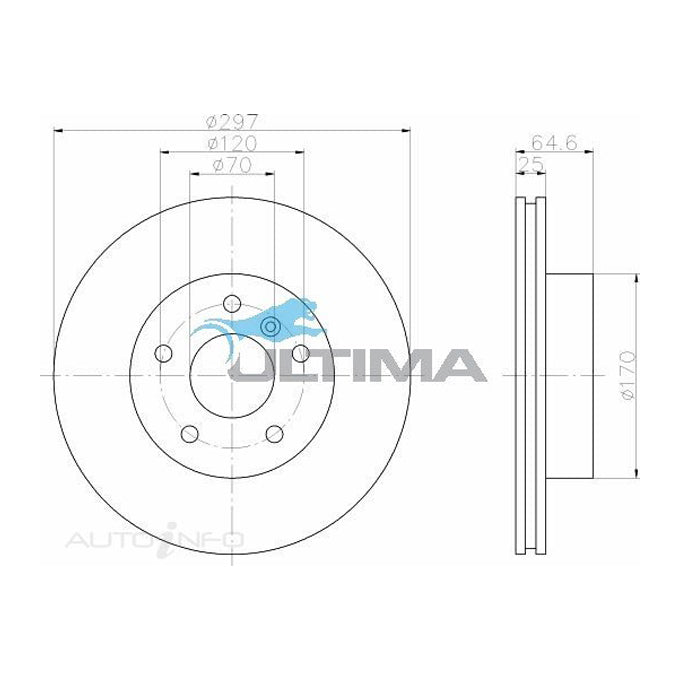 Ultima Disc Brake Rotor AAP092