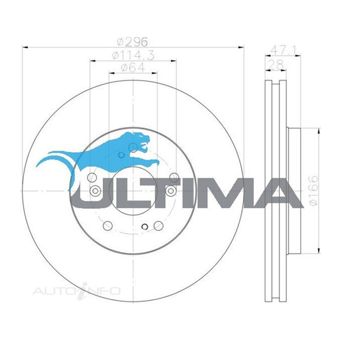 Ultima Disc Brake Rotor AAP2610