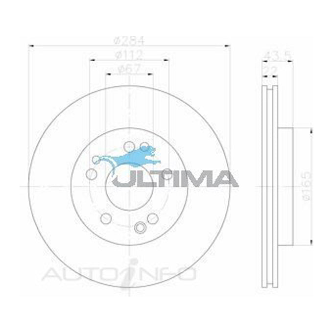 Ultima Disc Brake Rotor AAP264