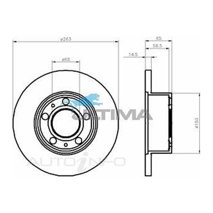 Ultima Disc Brake Rotor AAP380