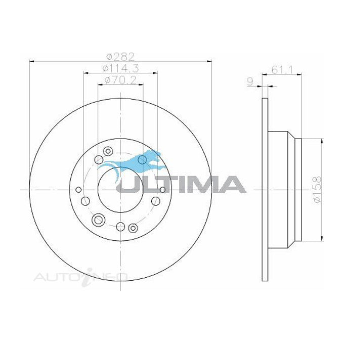 Ultima Disc Brake Rotor AAP479
