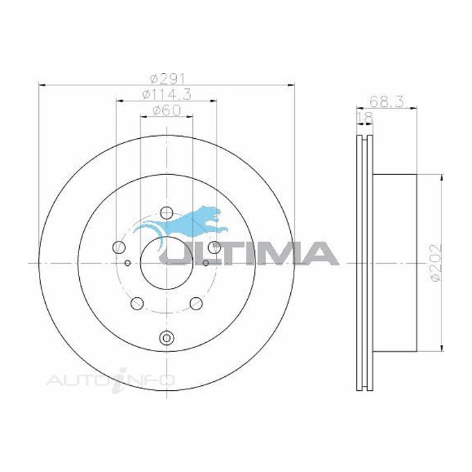 Ultima Disc Brake Rotor AAP716