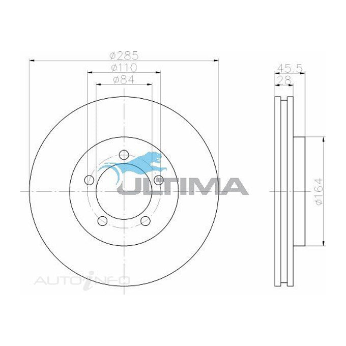 Ultima Disc Brake Rotor AAP767