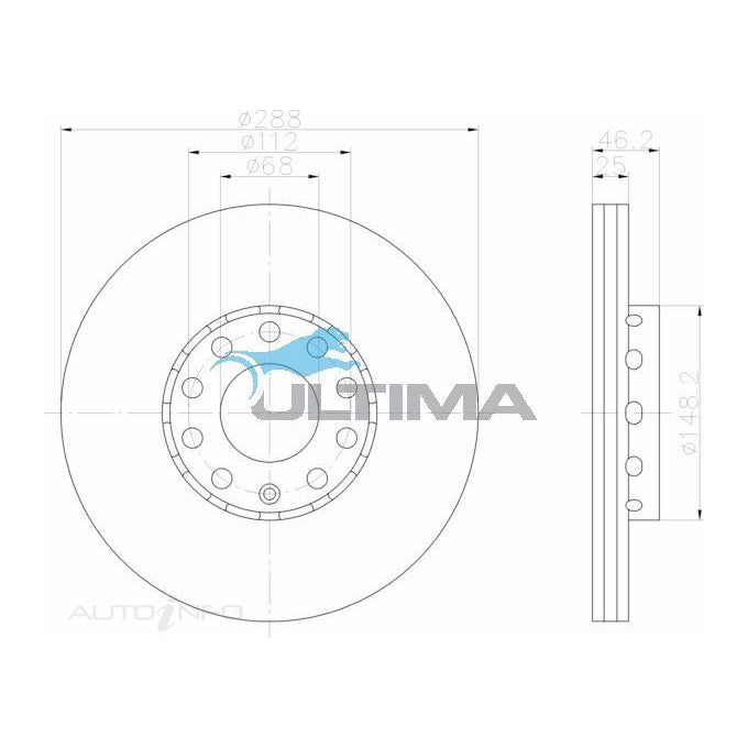 Ultima Disc Brake Rotor AAP807