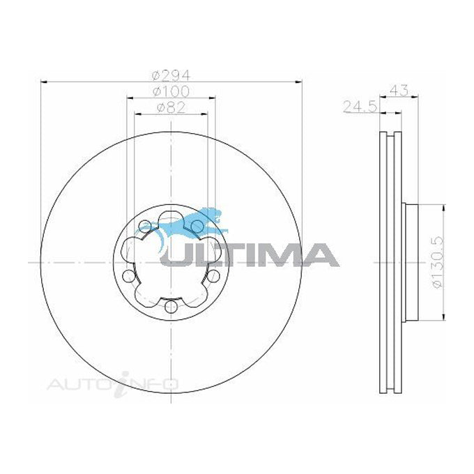 Ultima Disc Brake Rotor AAP871