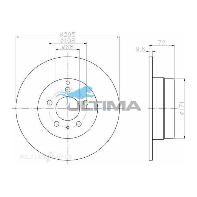 Ultima Disc Brake Rotor AAP883