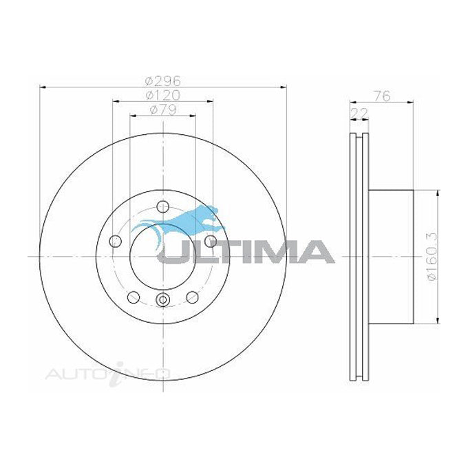 Ultima Disc Brake Rotor AAP986