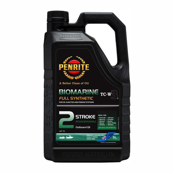 Penrite Biomarine Outboard 2 Stroke Oil Full Synthethic 5L - BIOOUTBTS005