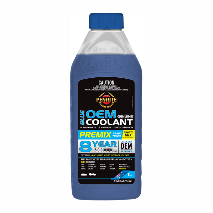 Penrite Blue Long Life Anti Freeze / Anti Boil Premix Coolant 1L - COOLBLUEPMX001