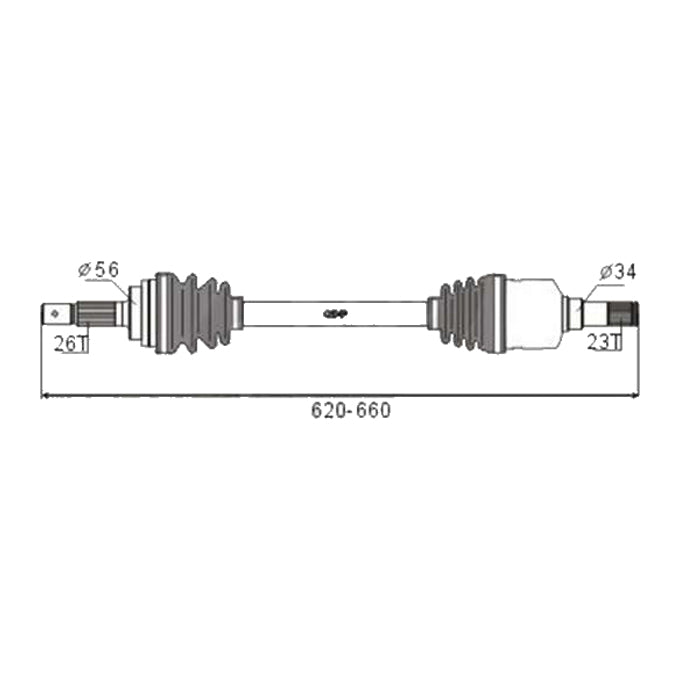 BW Driveshaft Assembly CVS.1125BW