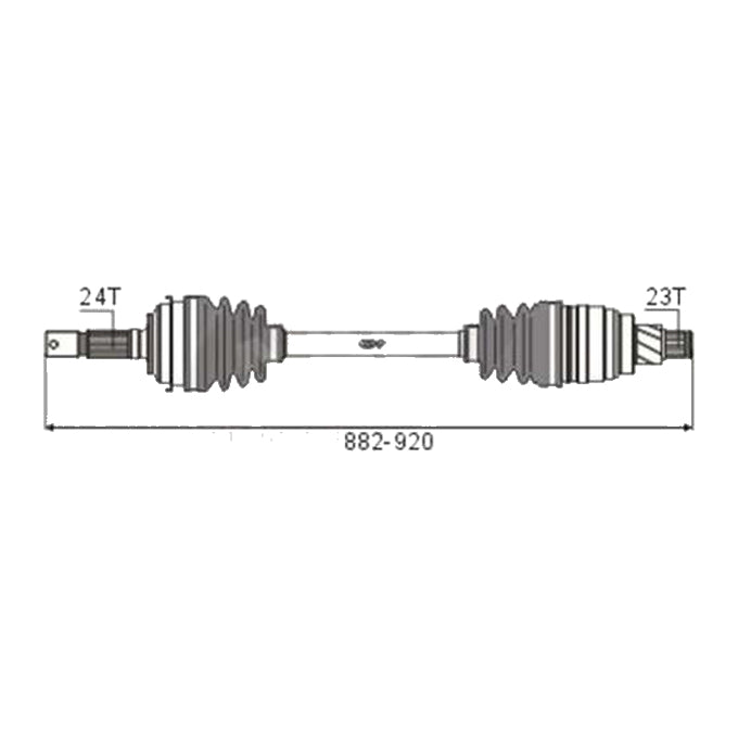 BW Driveshaft Assembly CVS.122BW