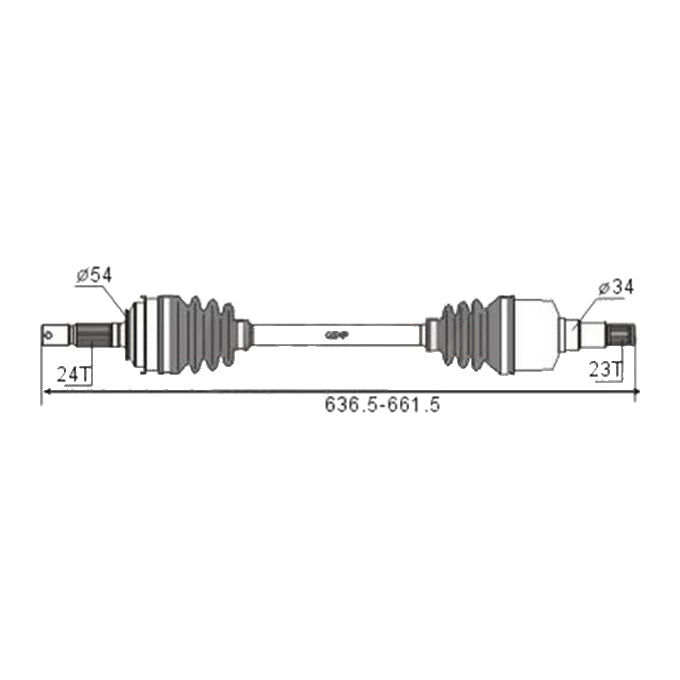 BW Driveshaft Assembly CVS.131BW