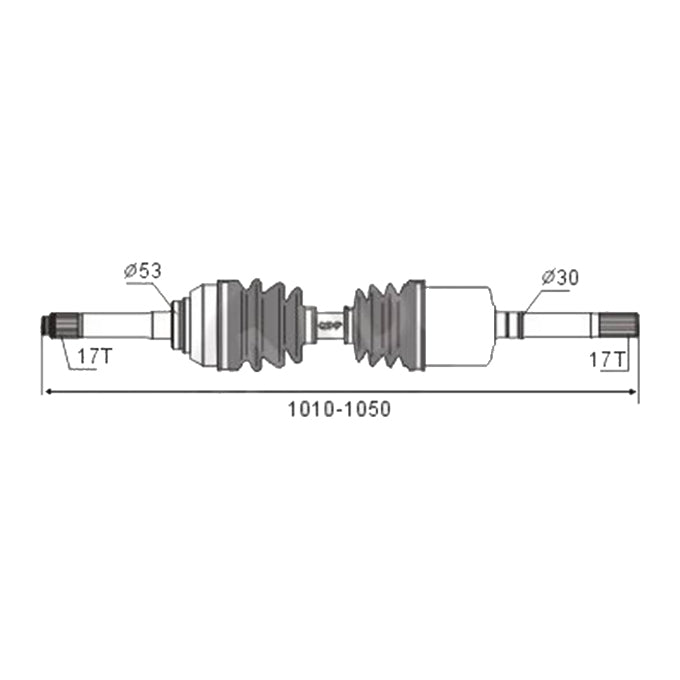 BW Driveshaft Assembly CVS.367BW