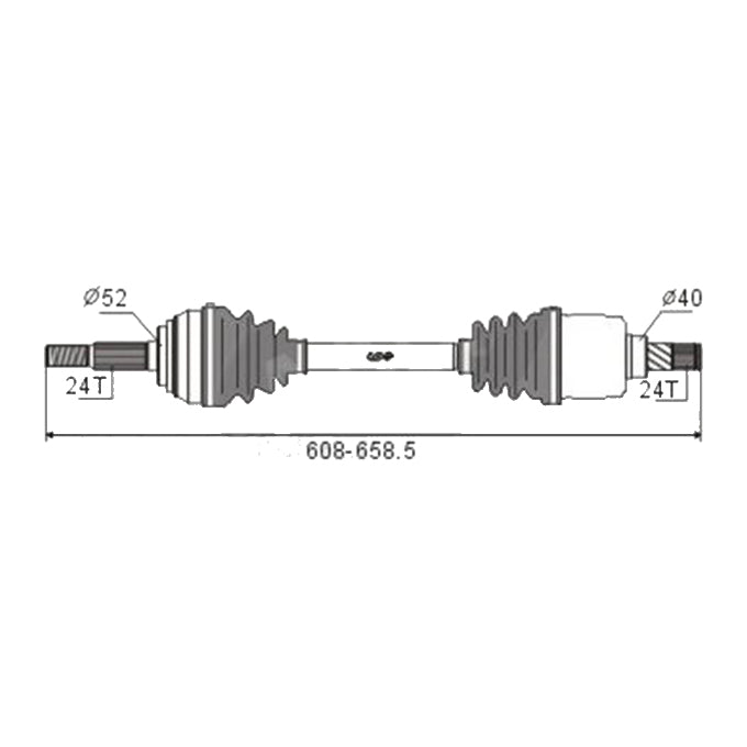 BW Driveshaft Assembly CVS.809BW