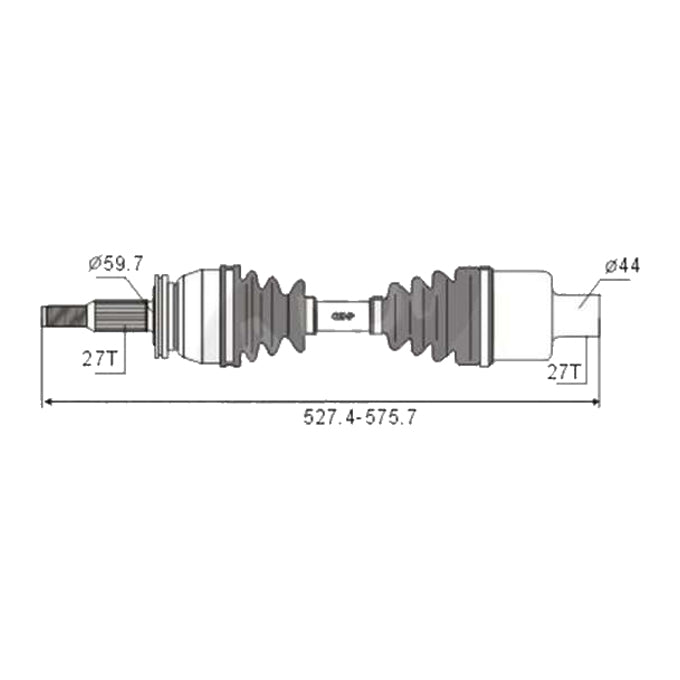 BW Driveshaft Assembly CVS.FD82BW