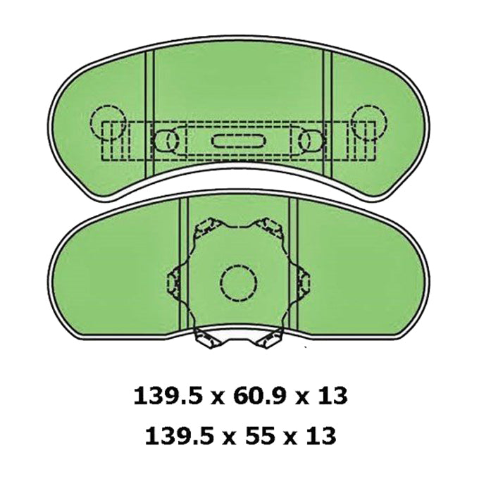 Protex Blue Disc Pads DB1045B