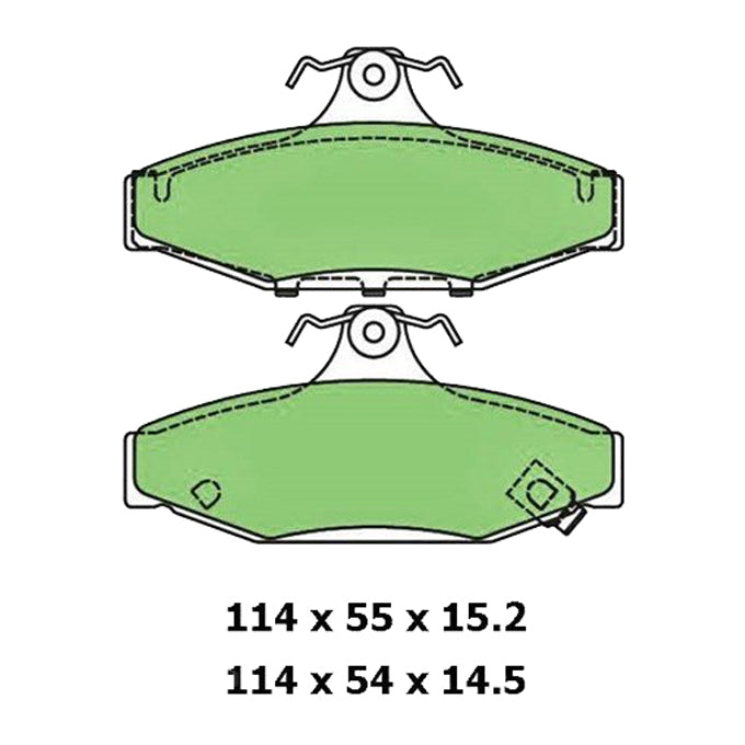 Protex Ultra Ceramic Plus Disc Pads DB1086UP
