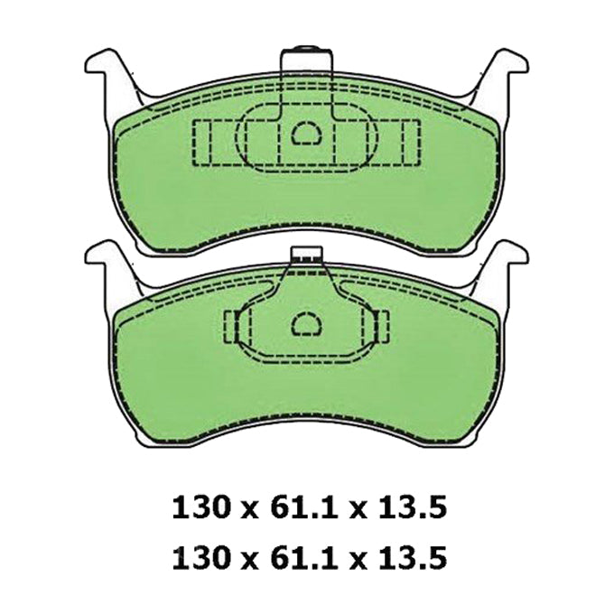 Protex Blue Disc Pads DB1108B