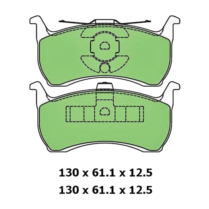 Protex Ultra Ceramic Disc Pads DB1109CP