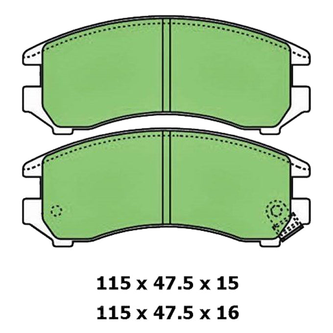 Protex Ultra Ceramic Disc Pads DB1117CP