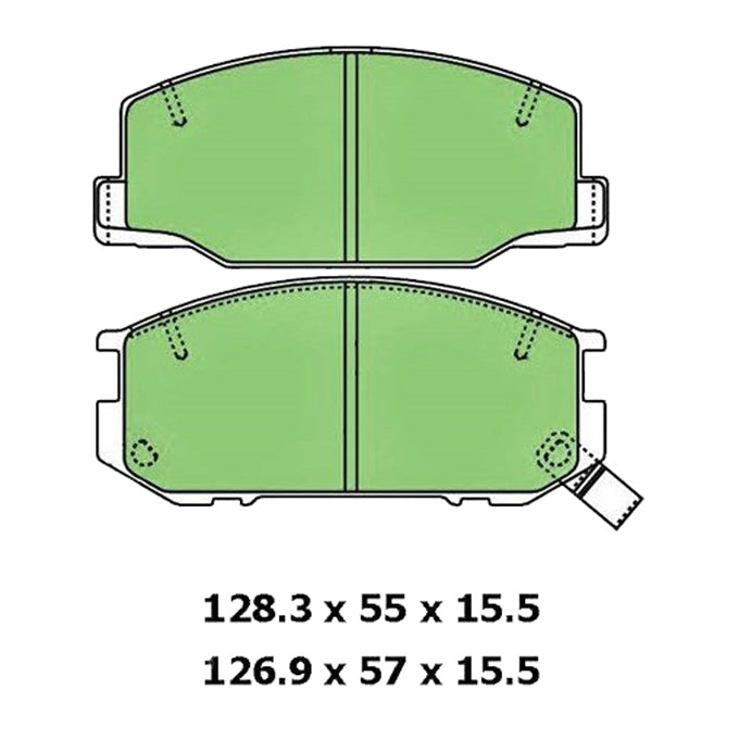 Protex Blue Disc Pads DB1208B
