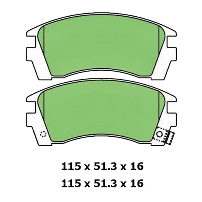 Protex Ultra Ceramic Disc Pads DB1216CP