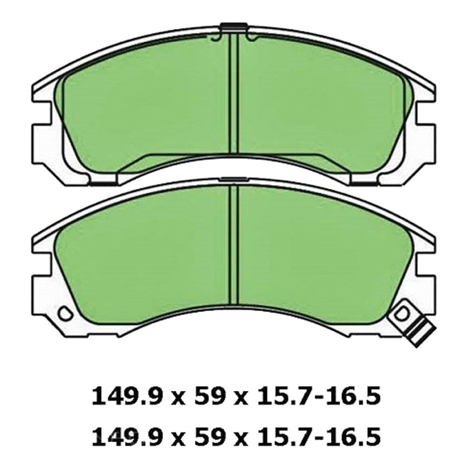 Protex Blue Disc Pads DB1223B