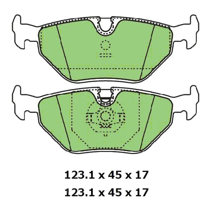 Protex Blue Disc Pads DB1245B