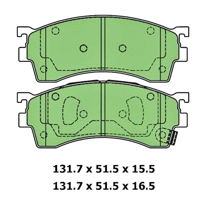 Protex Ultra Ceramic Disc Pads DB1255CP