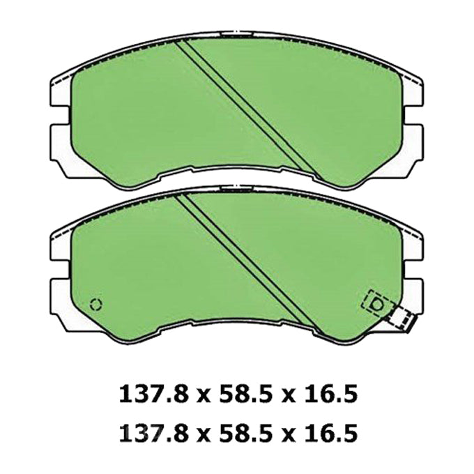 Protex Blue Disc Pads DB1270B