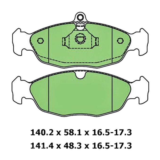 Protex Blue Disc Pads DB1275B