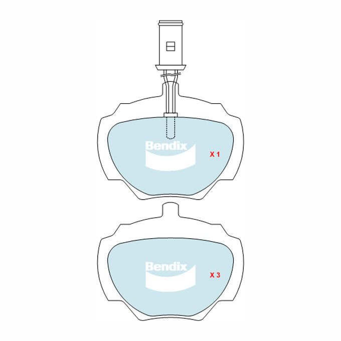 Bendix Heavy Duty Disc Pads DB1285HD