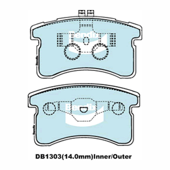 Bendix GCT Disc Pads DB1303GCT