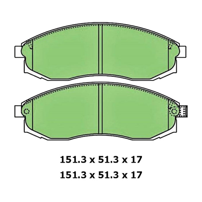 Protex Blue Disc Pads DB1308B