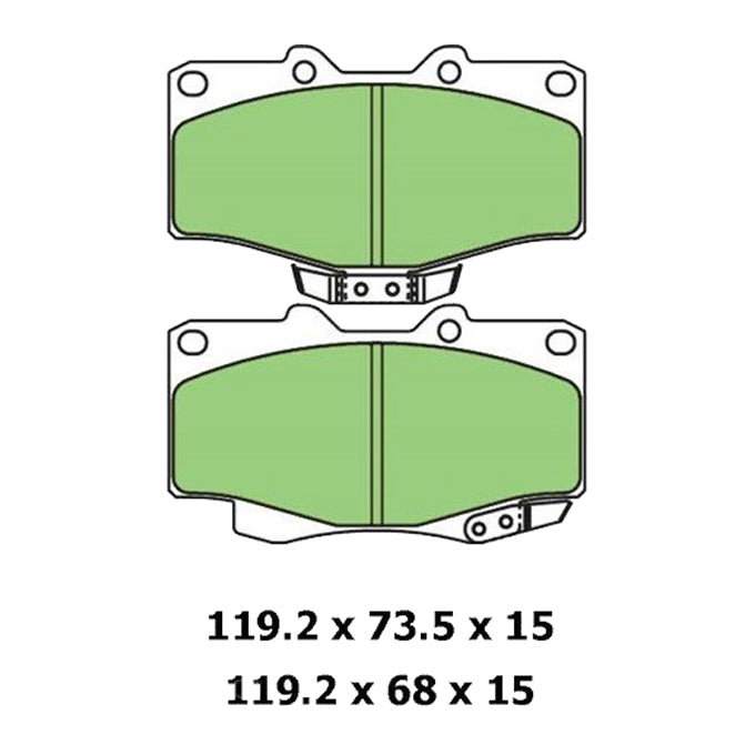 Protex Blue Disc Pads DB1323B