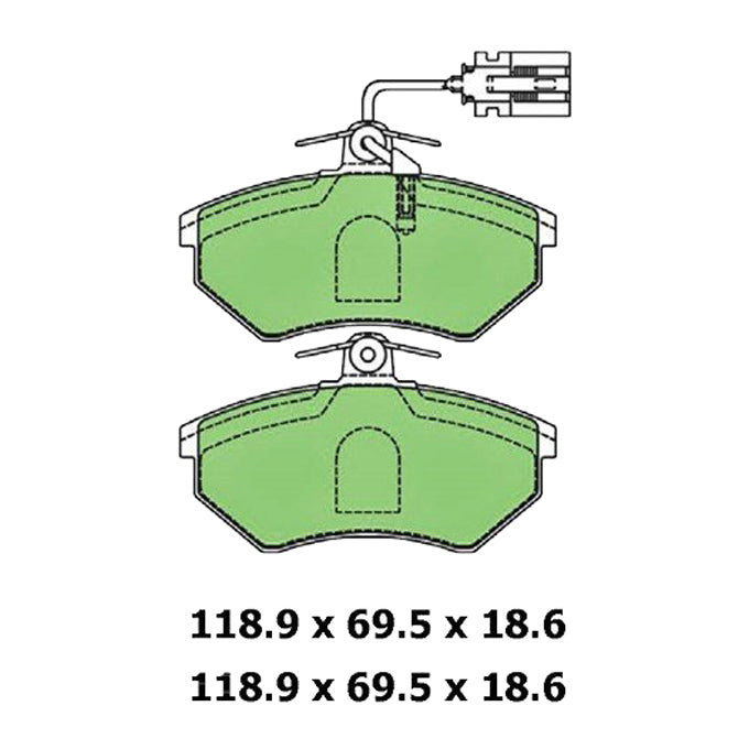 Protex Ultra Ceramic Disc Pads DB1327CP